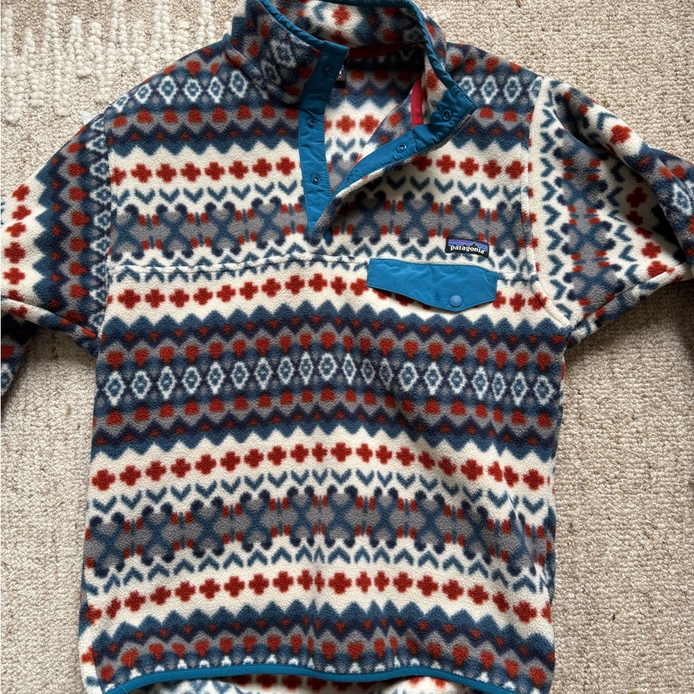 Patagonia Multicolor Patterned Fleece Pullover